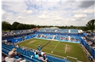 BIRMINGHAM, ENGLAND - JUNE 13:  A general view of the court during the match between Barbora Zahlavova Strycova of the Czech Republic and Kirsten Flipkens of Belgium during Day Five of the Aegon Classic at Edgbaston Priory Club on June 13, 2014 in Birmingham, England.  (Photo by Jordan Mansfield/Getty Images for Aegon)
